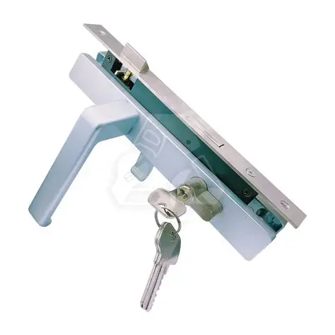 Door Handle lock Silver Slim -580